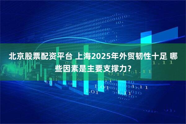 北京股票配资平台 上海2025年外贸韧性十足 哪些因素是主要支撑力？
